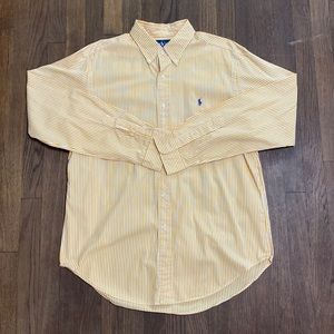 Classic-Fit Button Down Collar Striped Dress Shirt